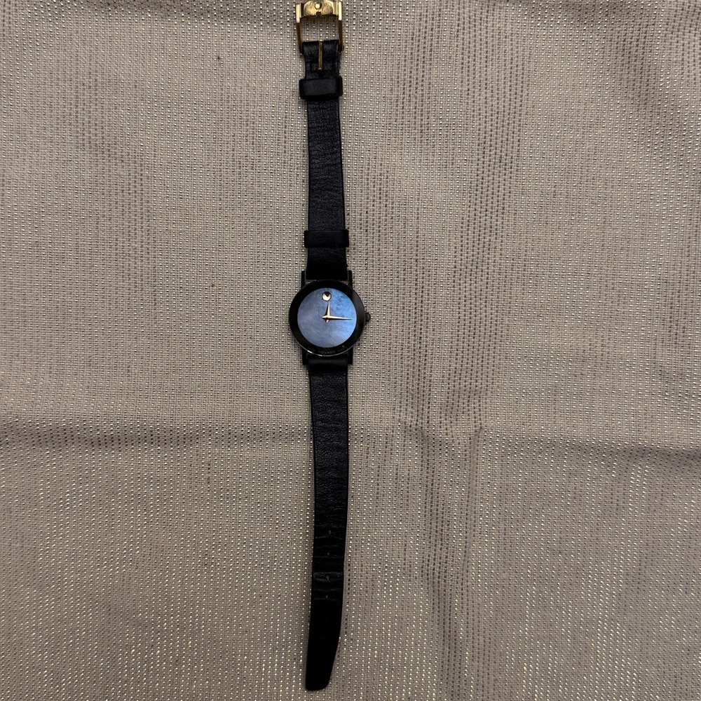 MOVADO Women Authentic Watch  Needs
New Battery  Selling As Is Black